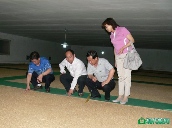深入仓房检查粮食保管工作
